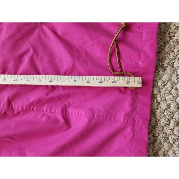 Land's End Women's XL(18-20) Pink Trench Coat w/Gingham-Patterned Lining - Picture 4 of 9